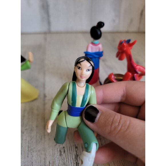 Mulan princess mushu collectible toy figure set disney - Picture 7 of 9